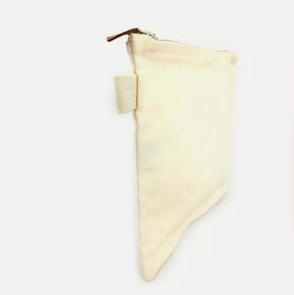 COPY - AUTHENTIC HERMES IVORY CANVAS POCHETTE COSMETIC POUCH/D1790 - Picture 2 of 13